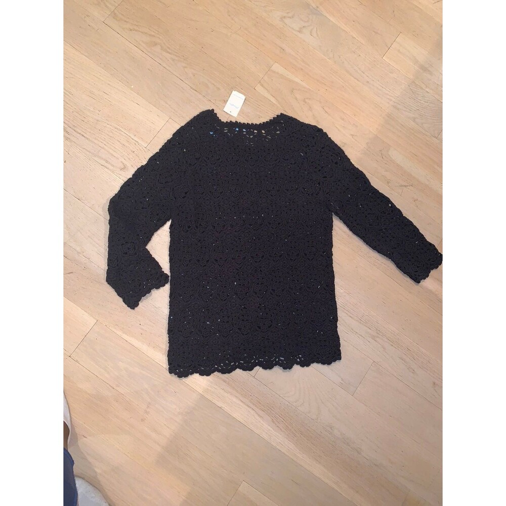 J. McLaughlin Veronique crew neck crochet top